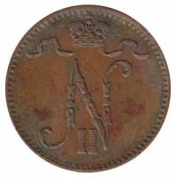 (1905) Монета Финляндия 1905 год 1 пенни    XF